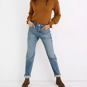 NWT Madewell The High-Rise Slim Boyjean in Neal Wash: TENCEL™ Denim Edition 29